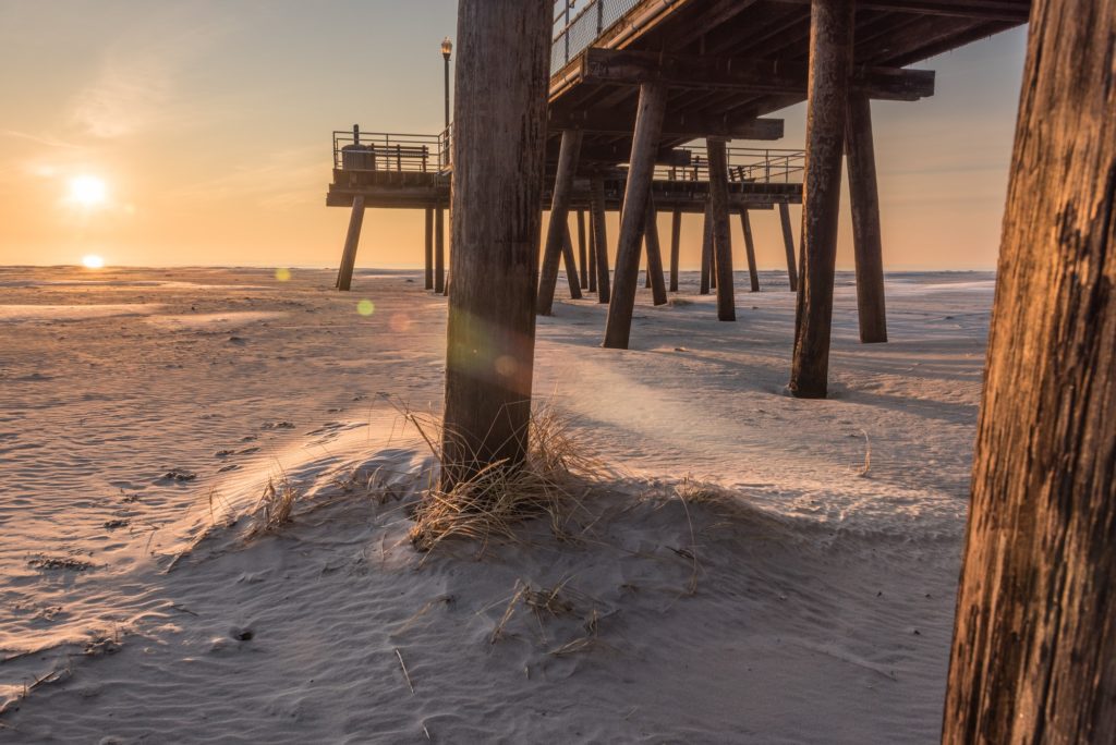 Under the boardwalk